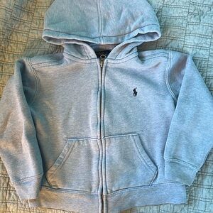 Ralph Lauren Polo Kids Hoodie Light Blue Sz 4